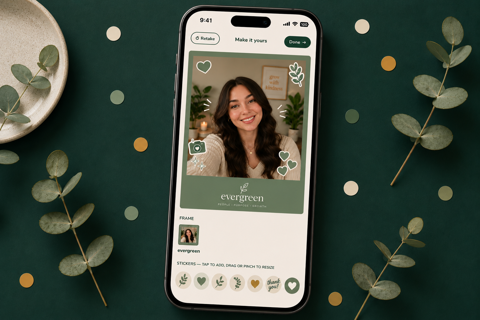 Photobooth — they snap a polaroid and send it back